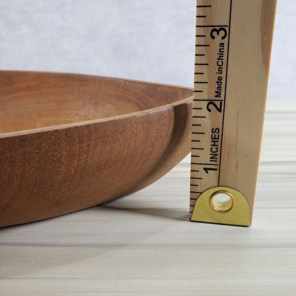 Vintage? Midcentury Wood Leaf Tray Centerpiece Serving Snack Tray Platter - Picture 8 of 9